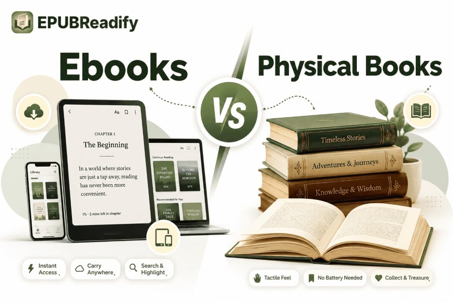 eBooks vs physical books – pros and cons