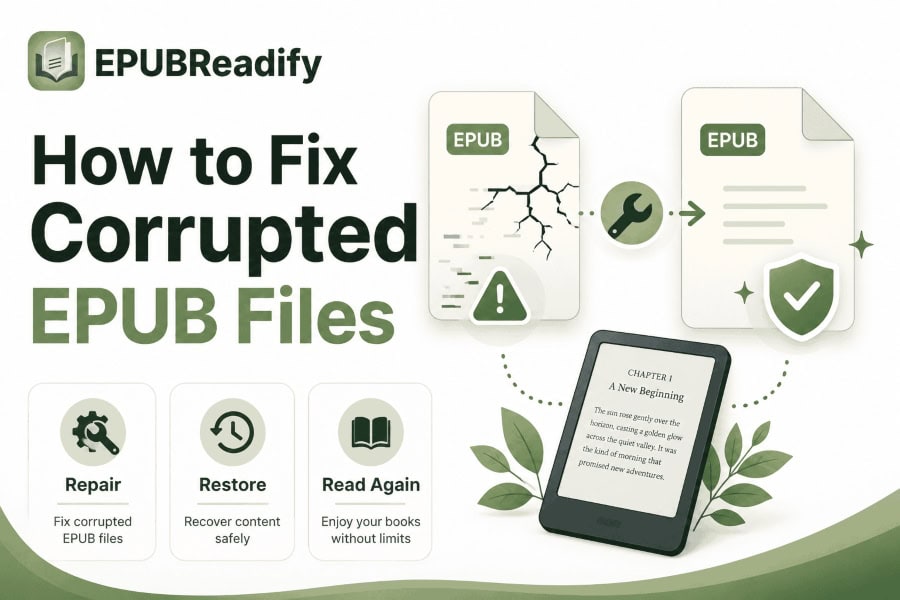 How to fix corrupted EPUB files – repair guide